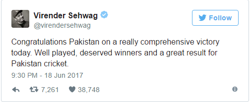 india-pakistan match tweets