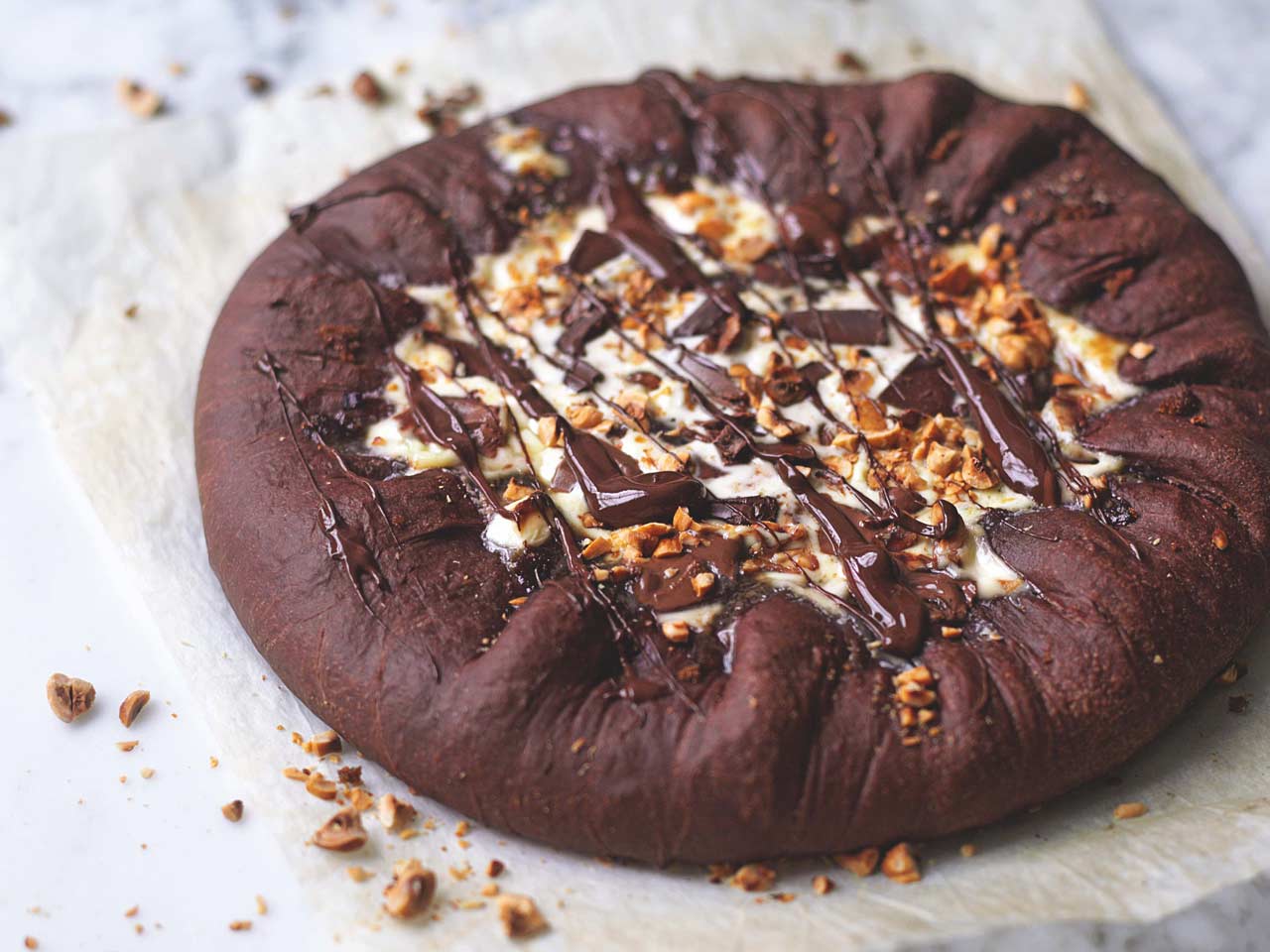 шоколадная пицца рецепт с маршмеллоу фото 79