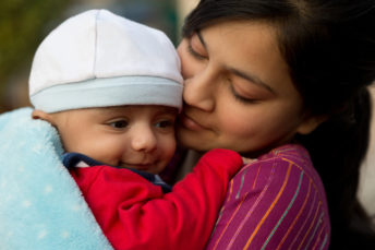 Indian-mother-infant