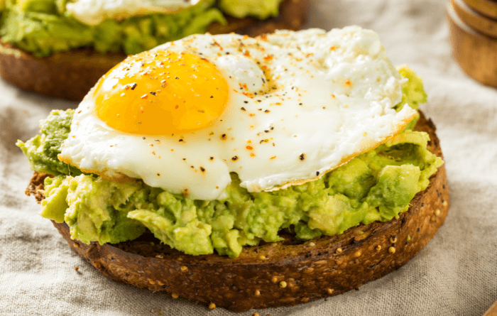 "5 Simple and Nutritious Breakfast Ideas to Kickstart Your Day"
Avocado toast with egg  
readersride.com